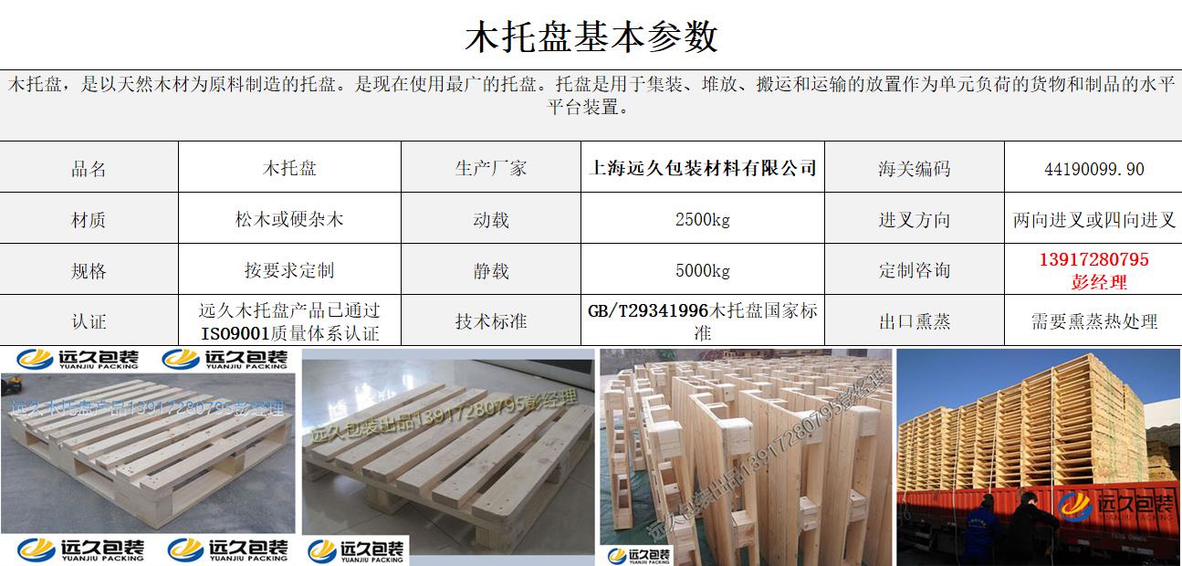 木托盘基本参数