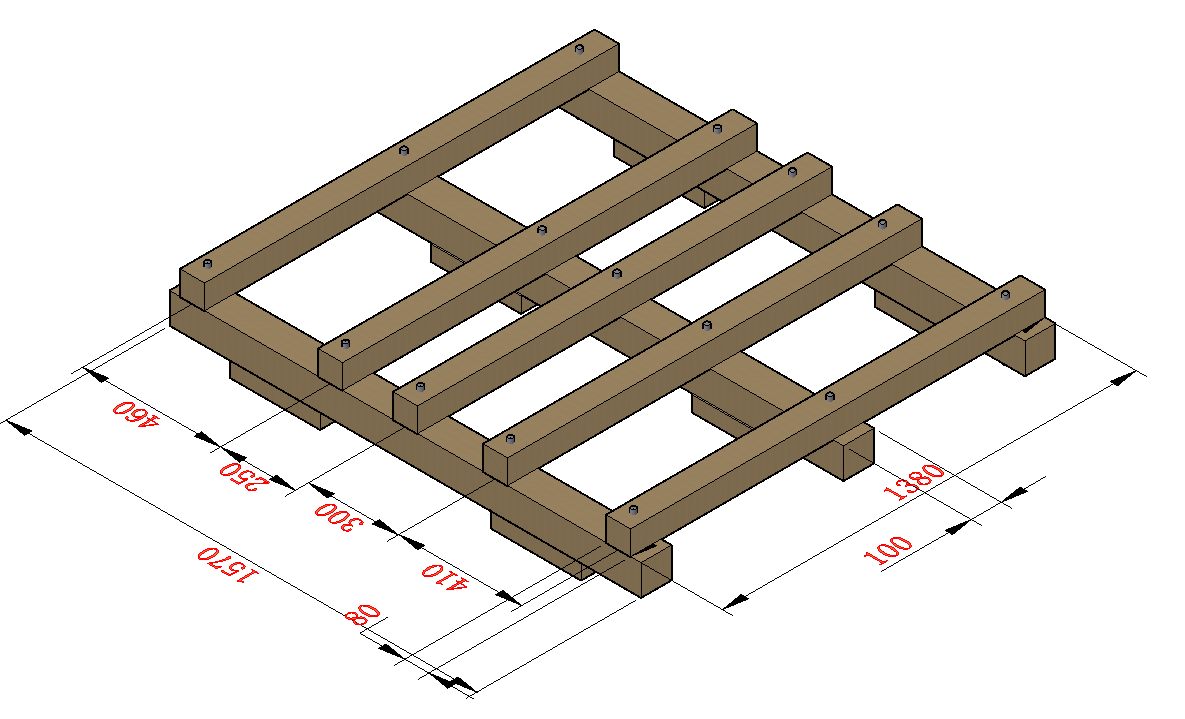 出口滑木木箱设计各结构部件承受的载荷